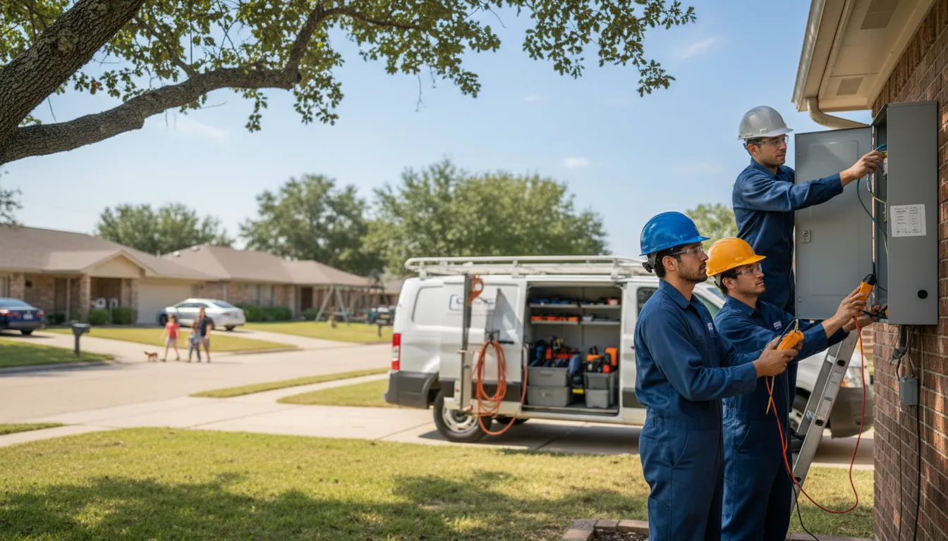 Certified electrician providing emergency electrical services in Farmington, MN